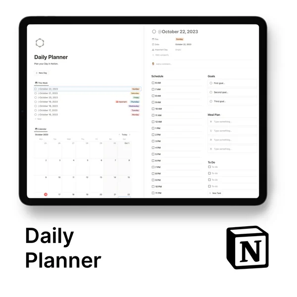 Notion Daily Planner for Free