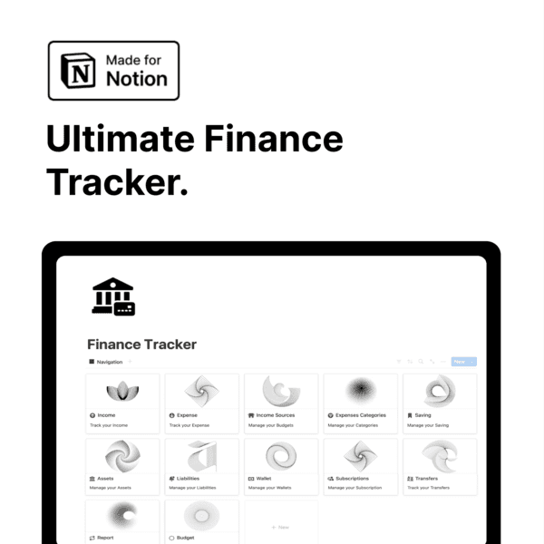 Ultimate Finance Tracker with notion