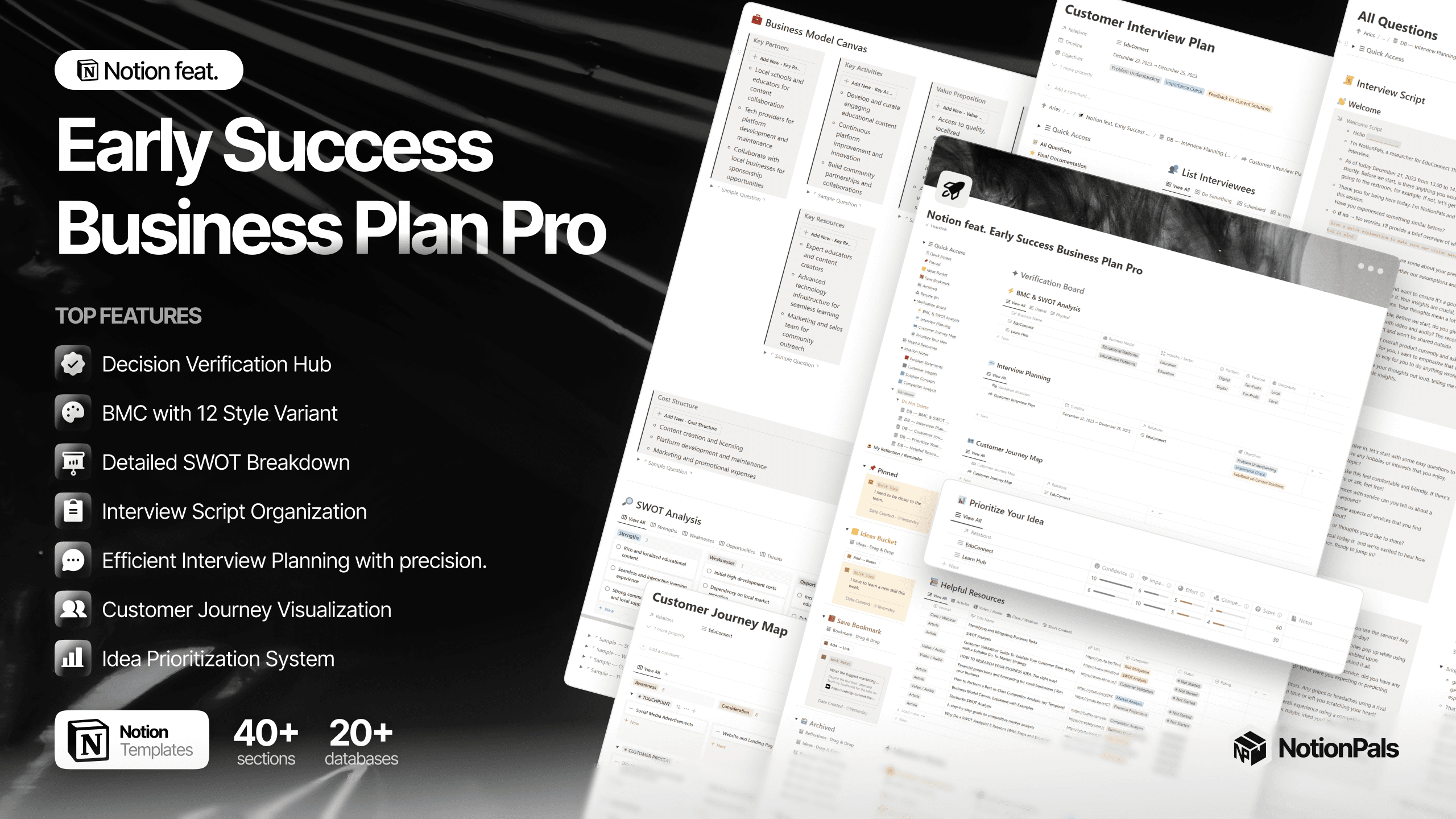 Notion feat. Early Success Business Plan Pro