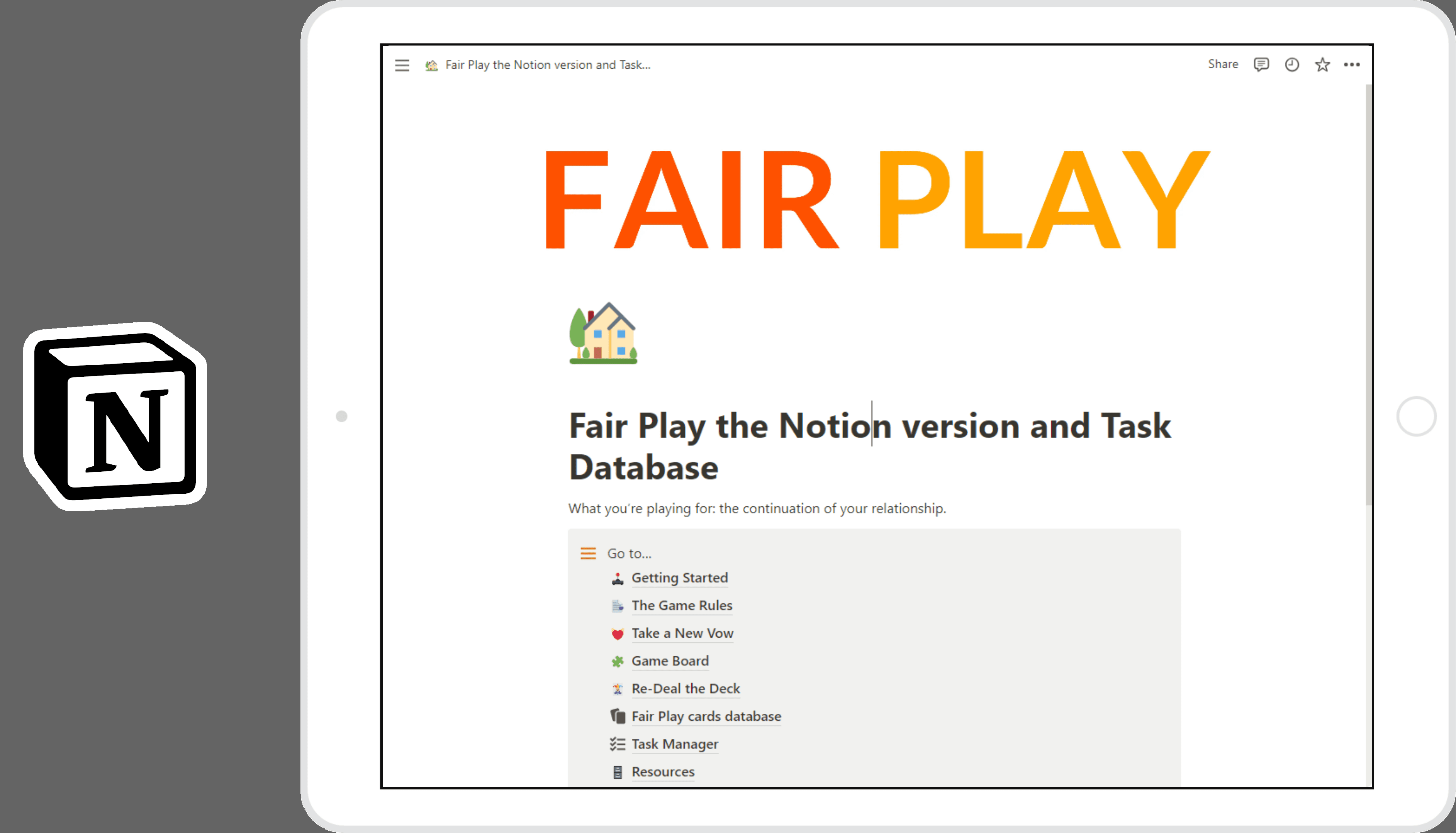 Fair Play the Notion version - image 1