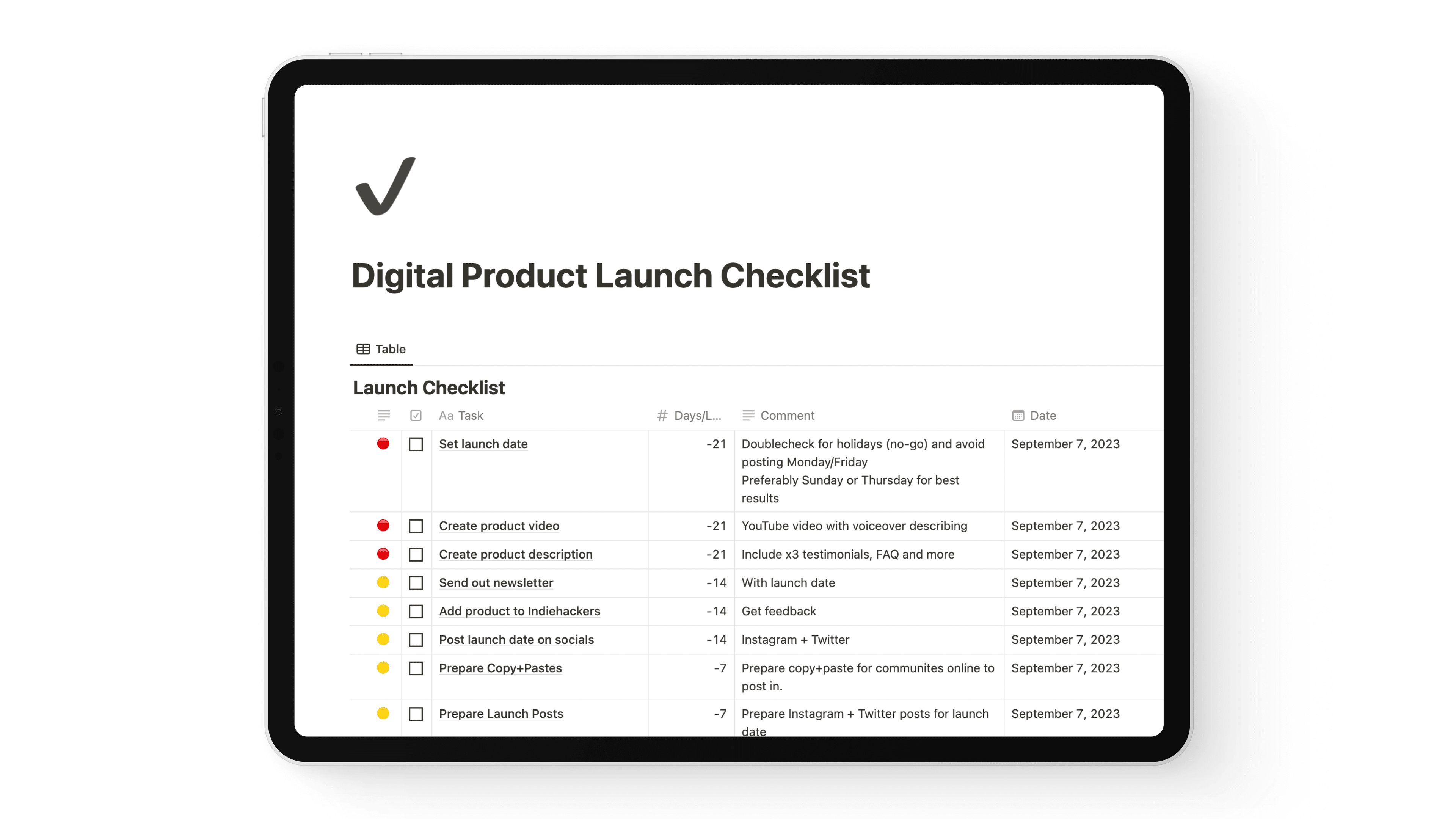 Producthunt Launch Checklist - image 1