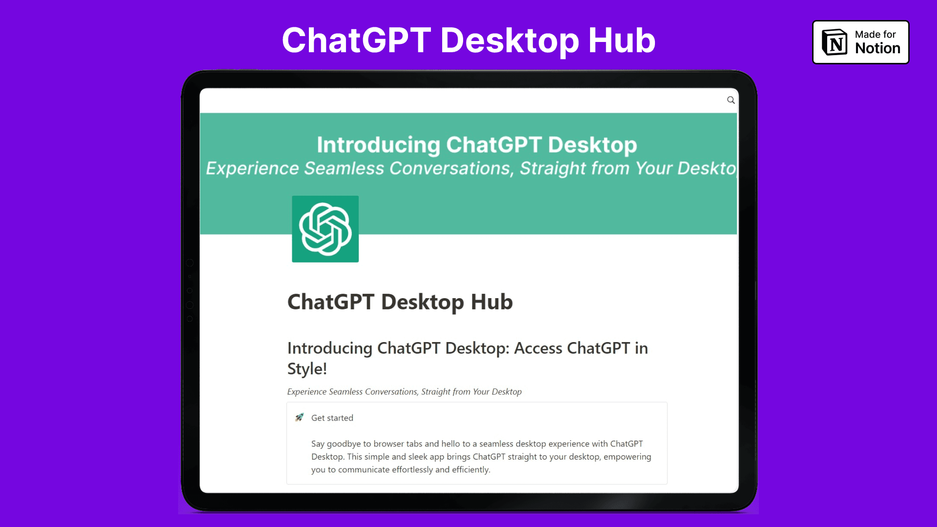 ChatGPT Desktop Hub - image 1