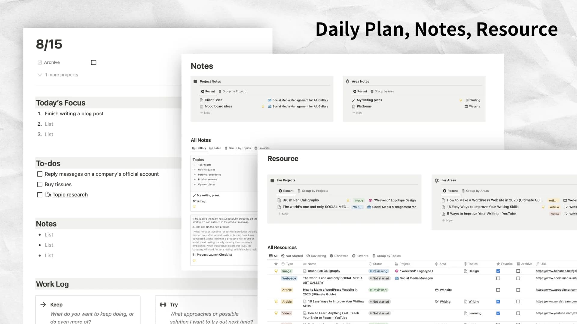 Task Flowy | Second Brain - Notion Template - image 3