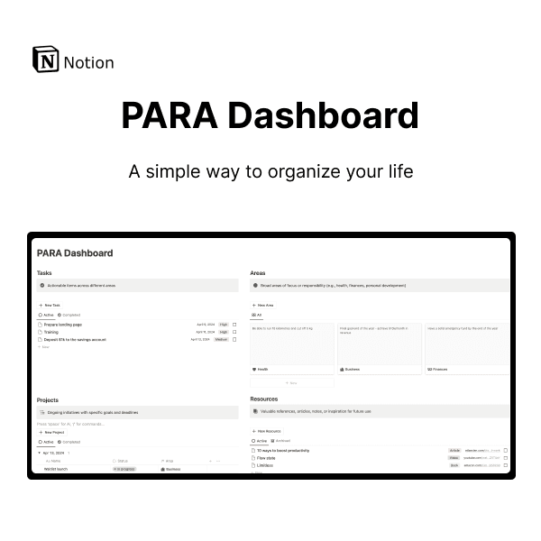 PARA Dashboard