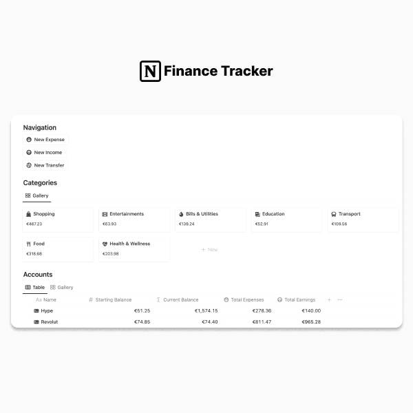 Finance Tracker