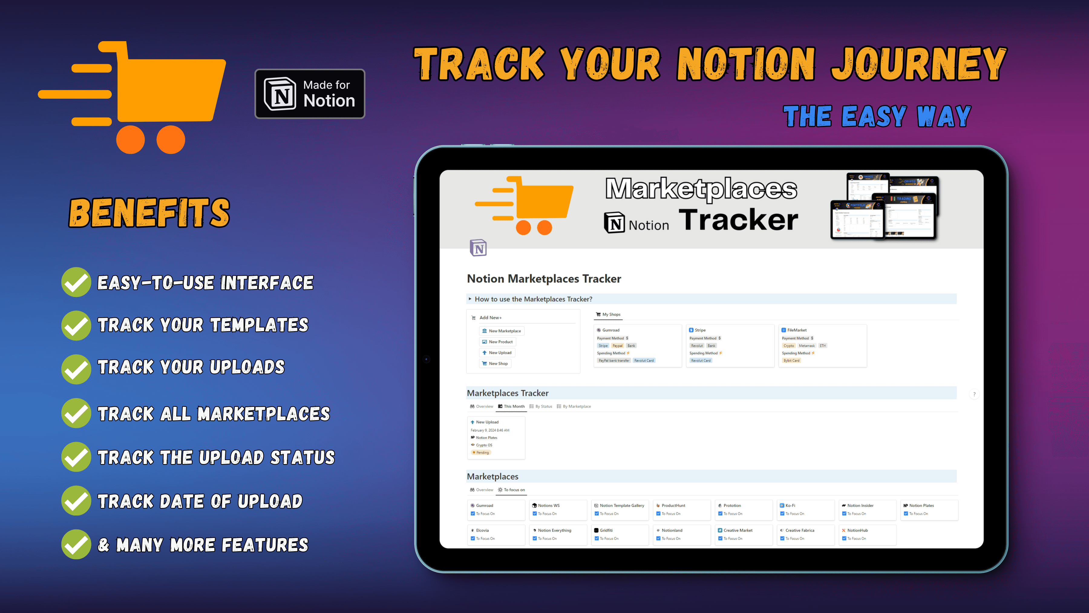 Marketplaces Tracker For Notion Templates - image 1