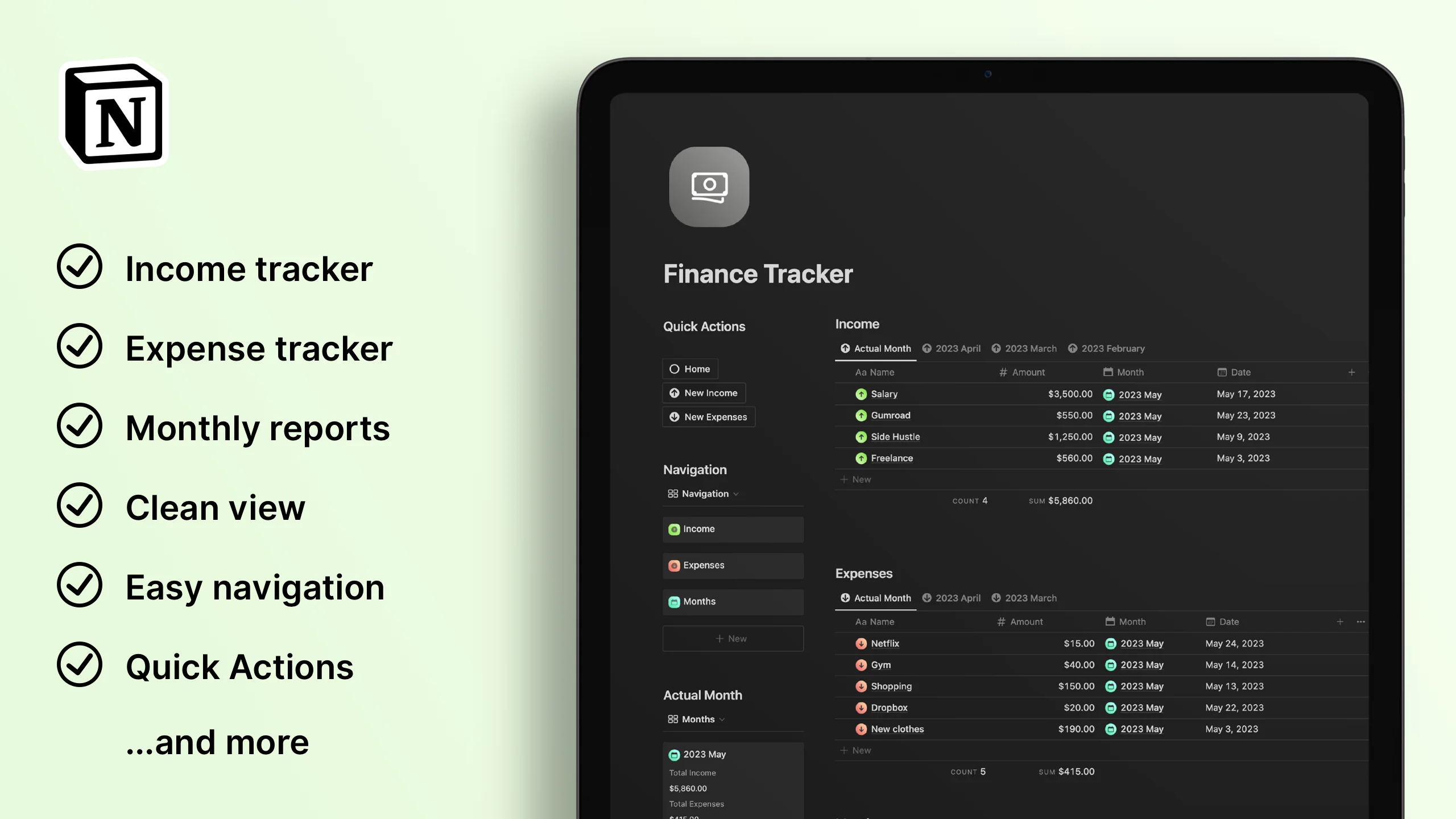 Notion Finance Tracker for Free - image 2