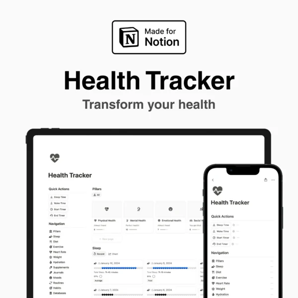 Notion Health Tracker