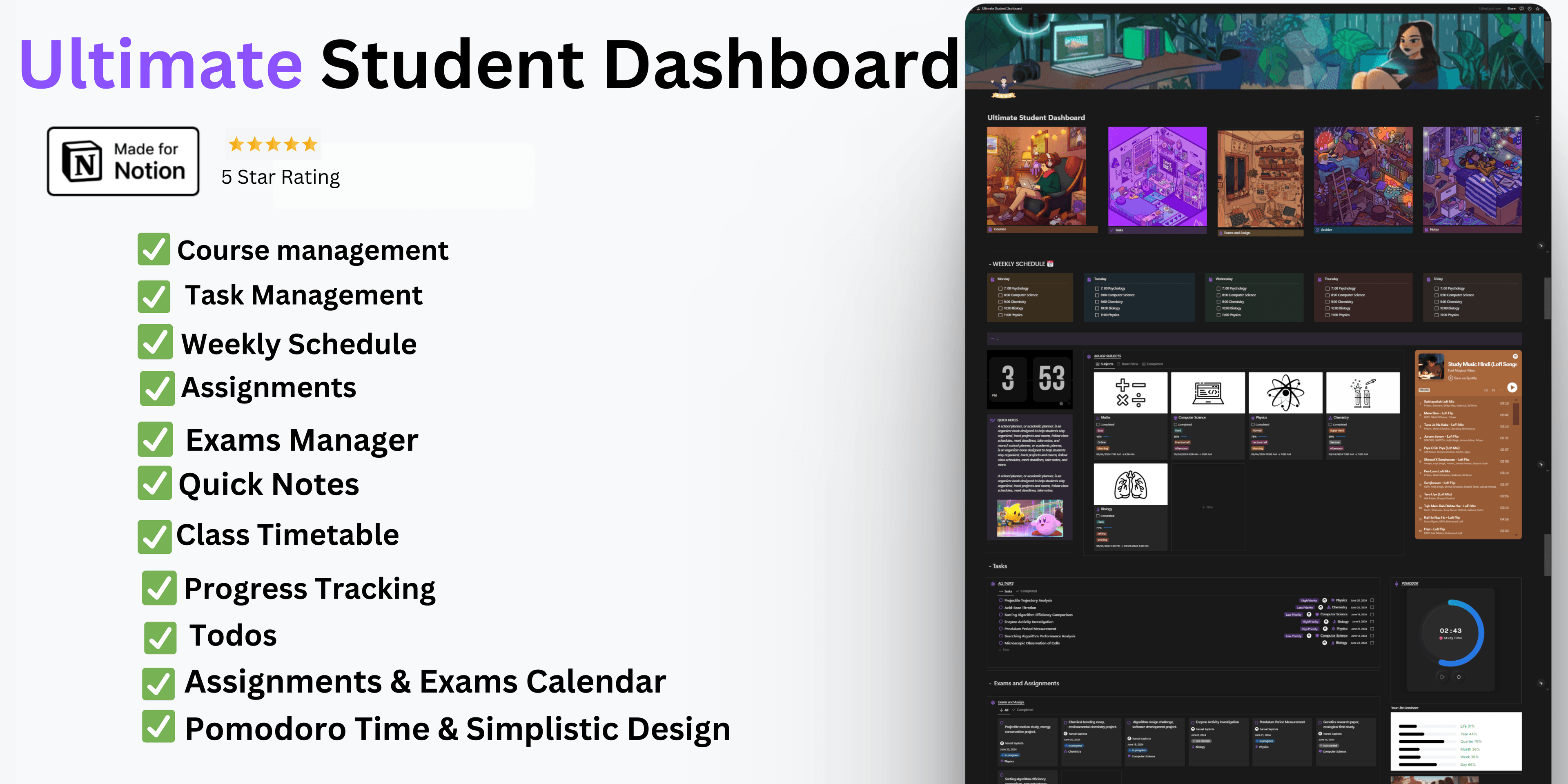 Notion Student Planner - image 1