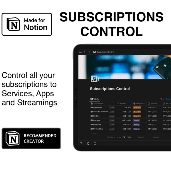 Subscriptions Control