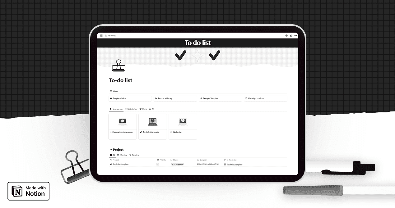 Notion To-do list template - image 1