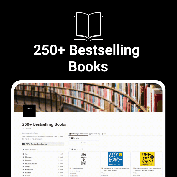 250+ Bestselling Books
