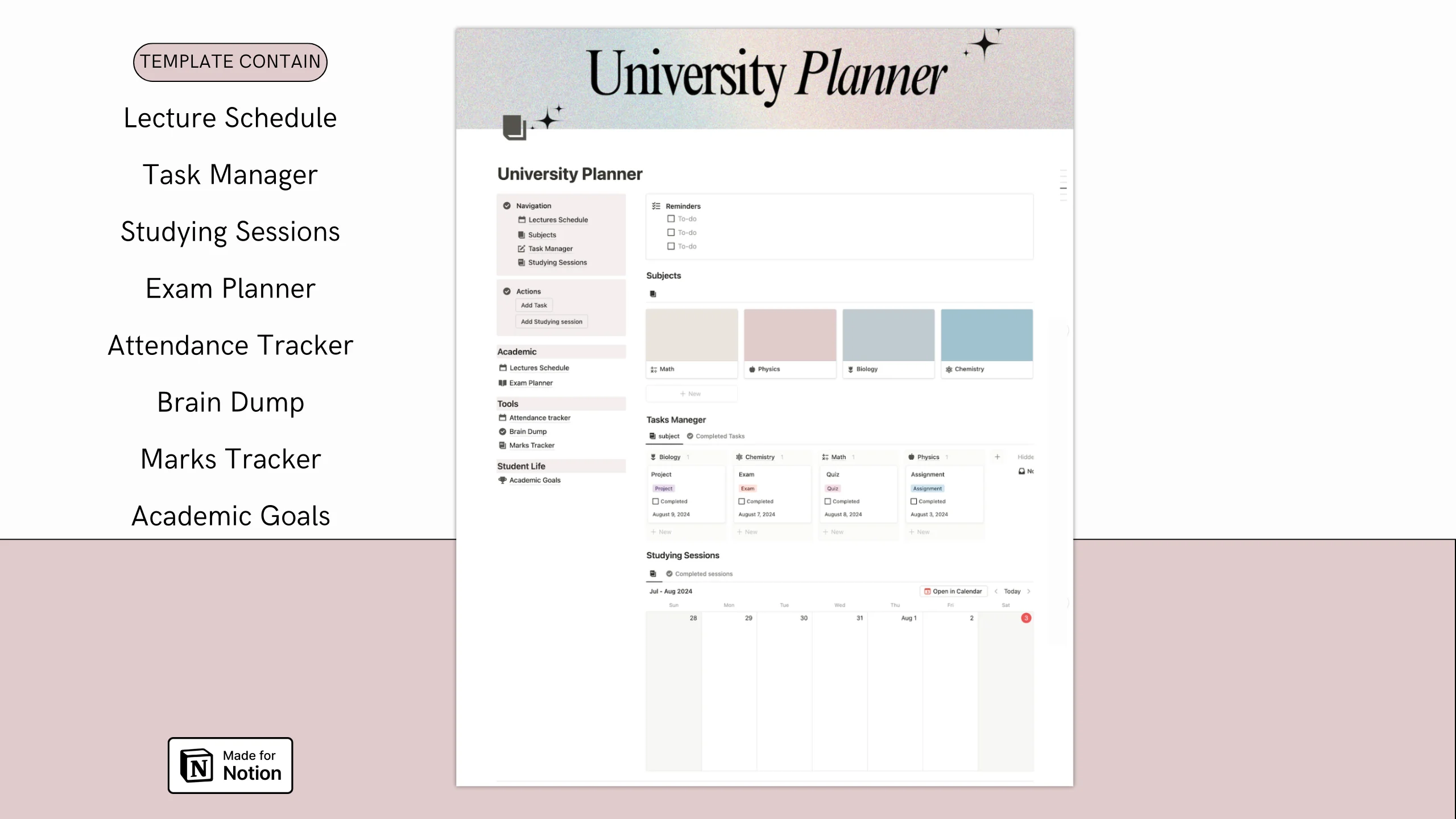 University planner for Notion - image 2