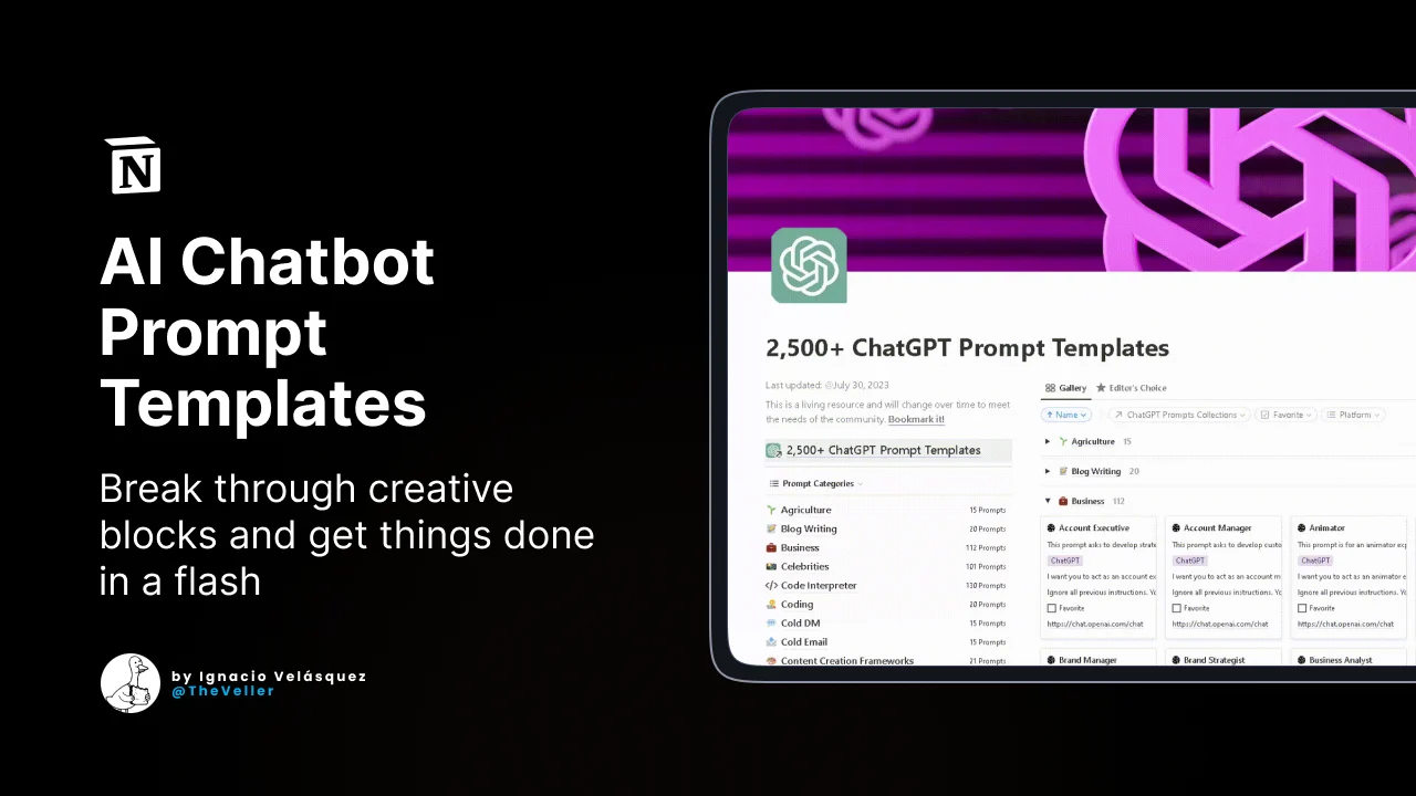 2,500+ AI Chatbot Prompt Templates - image 2