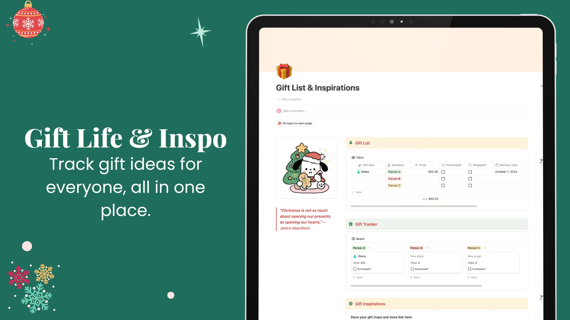 Holiday Gift Planner - image 2