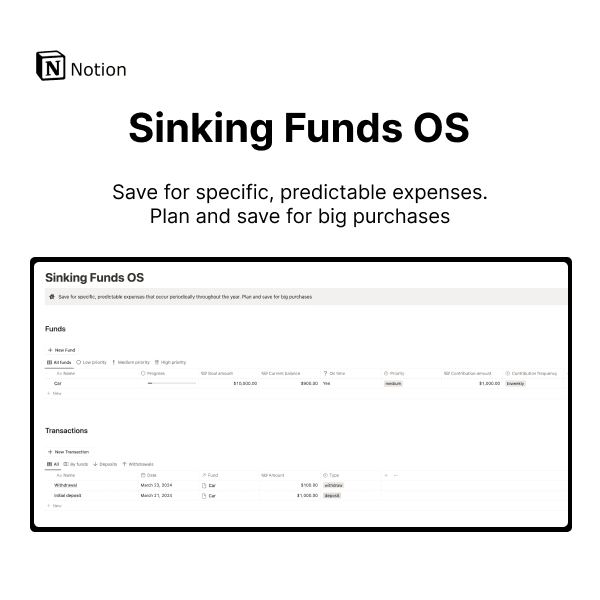 Sinking Funds OS