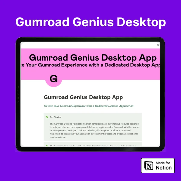 Gumroad Genius Desktop App