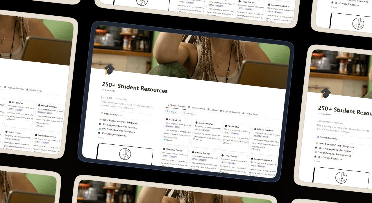 250+ Student Resources - image 3