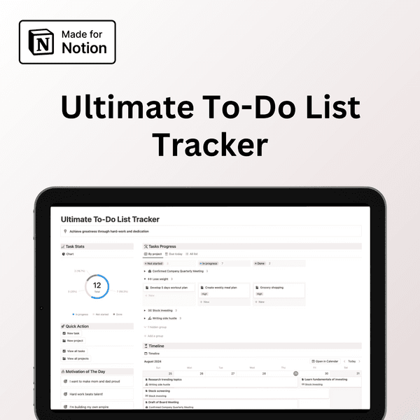 Ultimate To-Do List Tracker