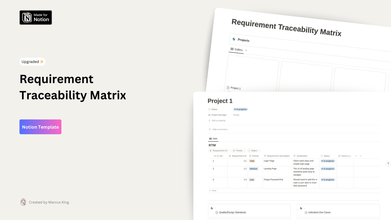Requirement Traceability Matrix - image 1