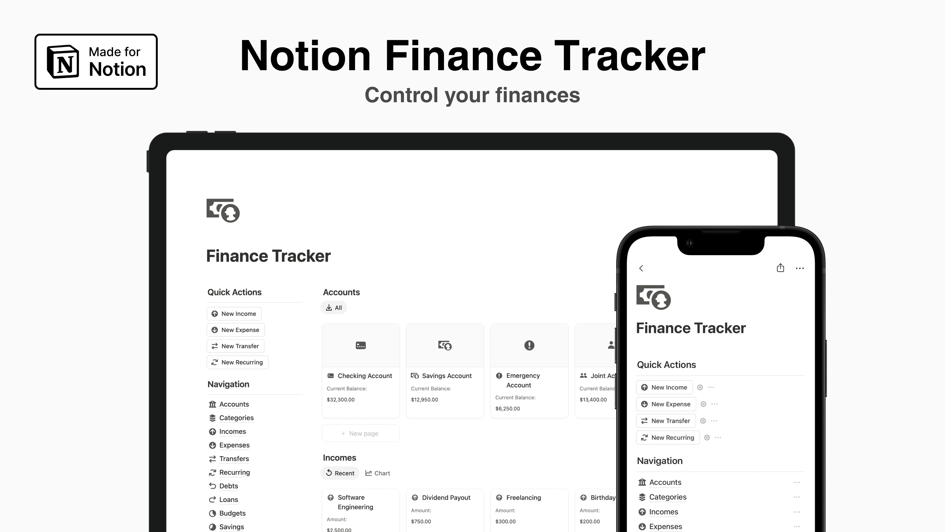 Notion Finance Tracker - image 1