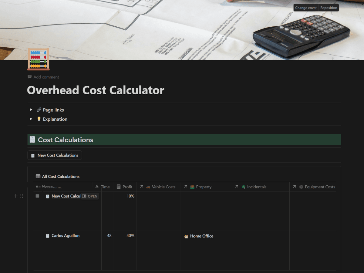 🧮 Overhead Cost Calculator