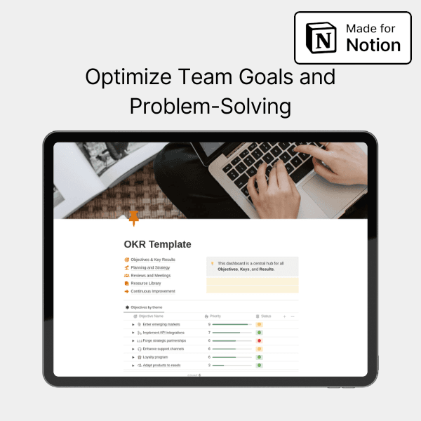 Optimize Team Goals and Problem-Solving with Notion OKR Template