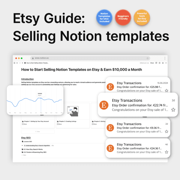 How to start selling Notion templates on ETSY