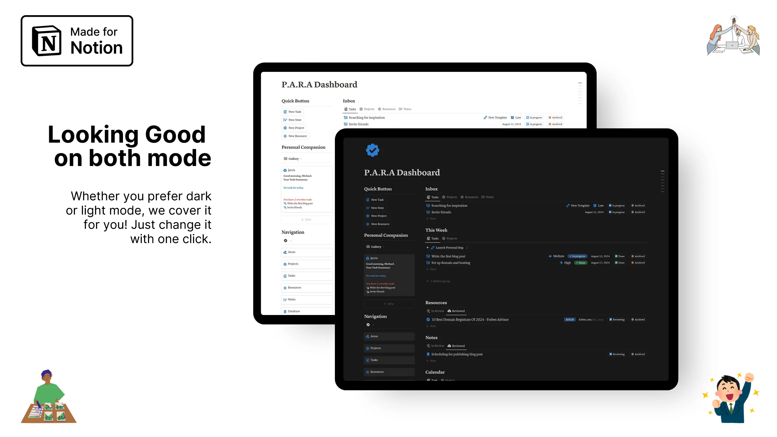 PARA Dashboard Notion template - image 6