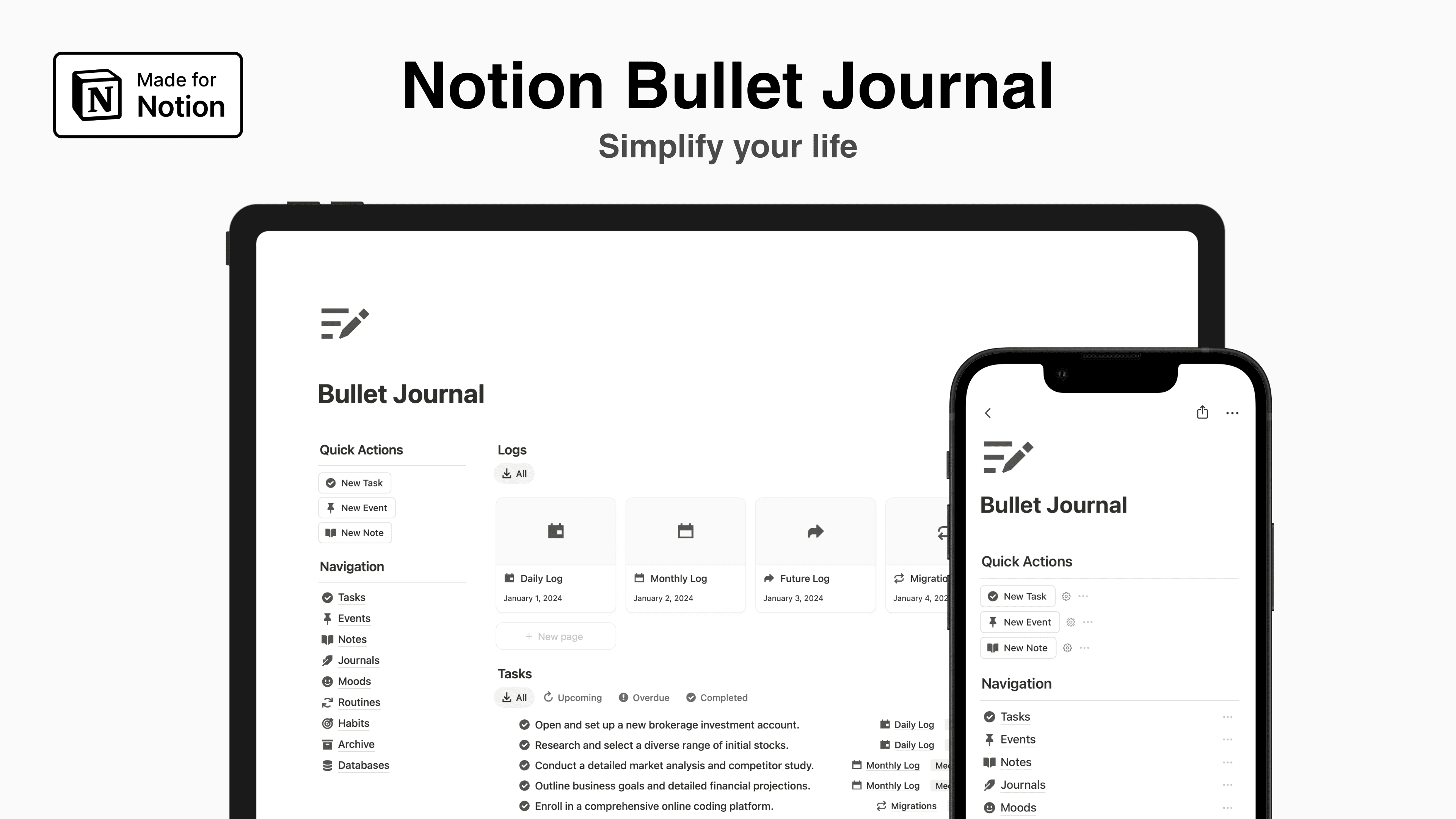 Notion Bullet Journal - image 1