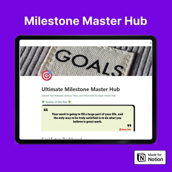 Ultimate Milestone Master Hub