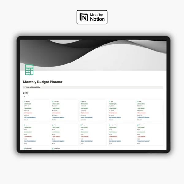 Notion Budget Tracker