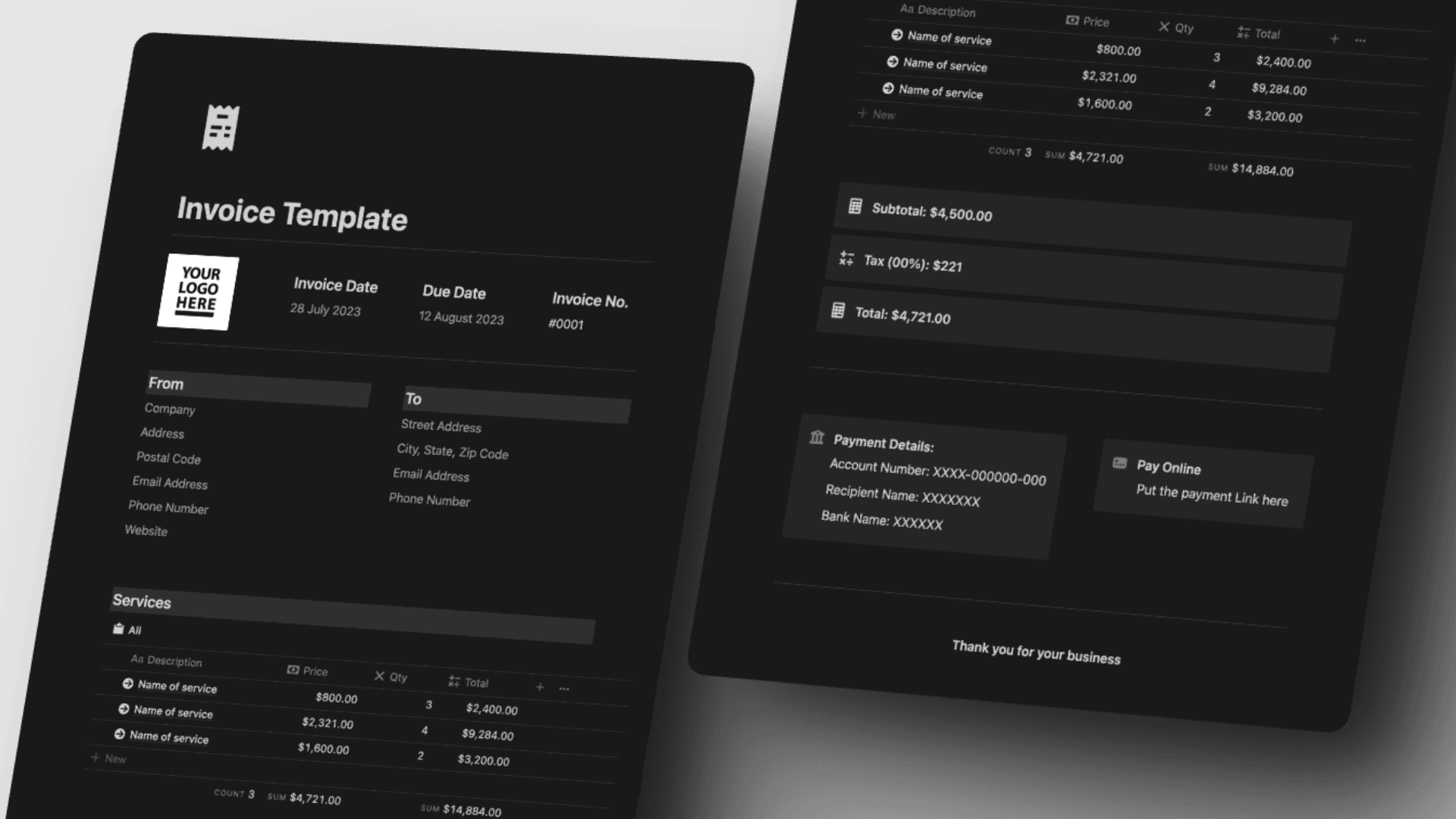 Notion Invoice Template Tracker - image 2