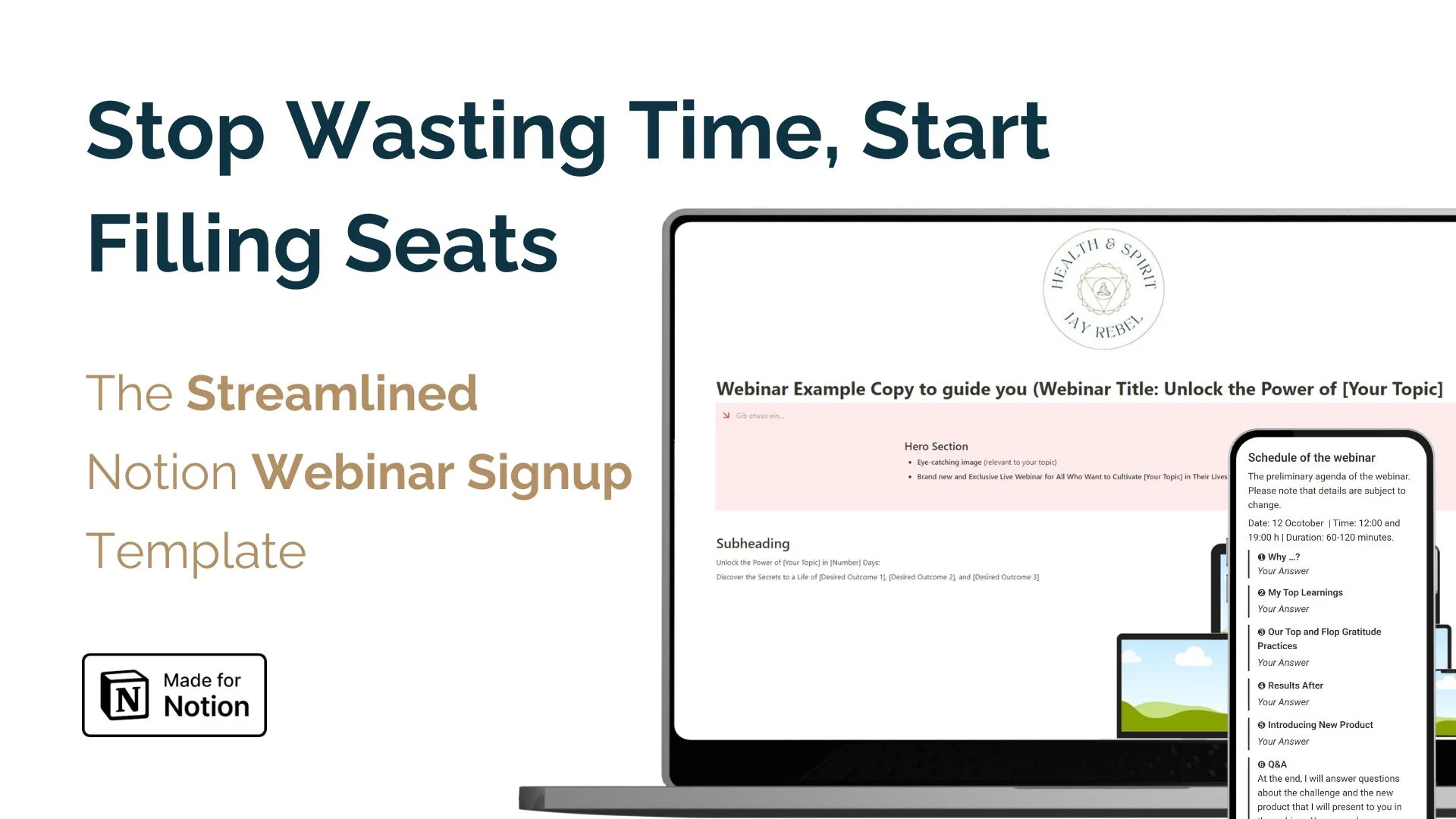 Notion Webinar Sign Up Template - image 1