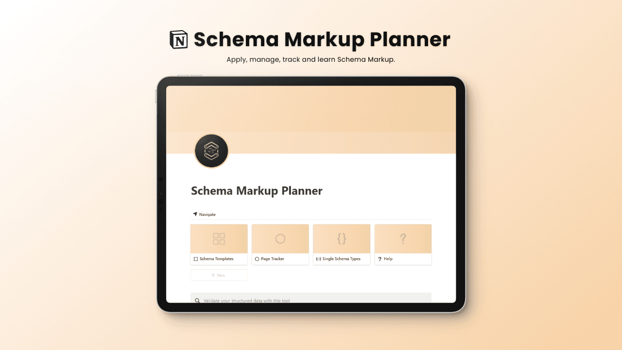 Schema Markup Planner - Notion Template for SEO - image 1