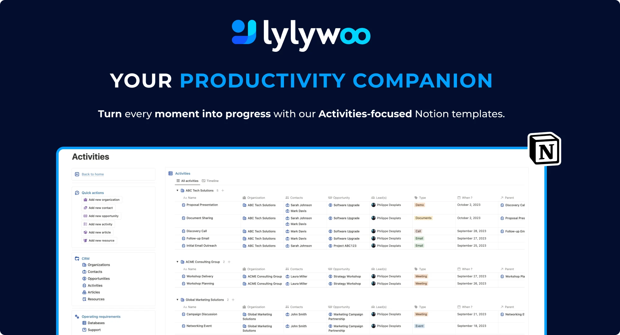 Notion Business Template | CRM Client Tracker - image 3