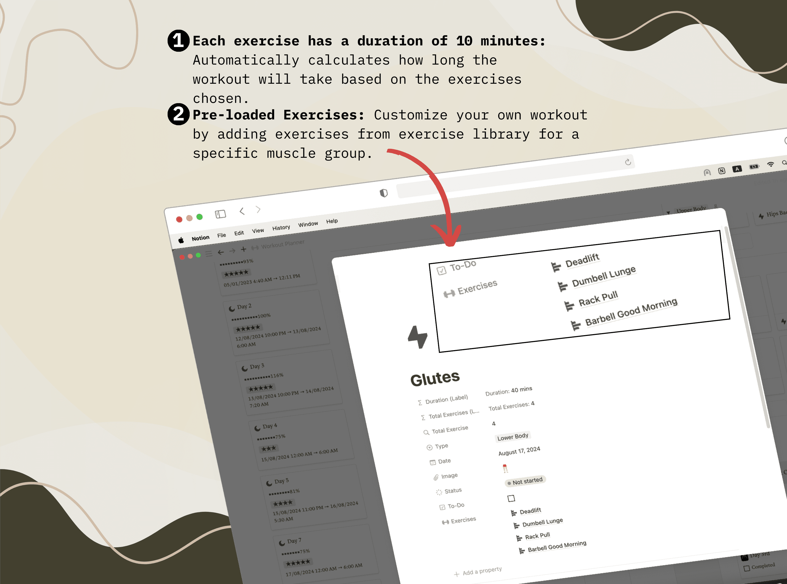 Notion Template Workout Tracker - image 7