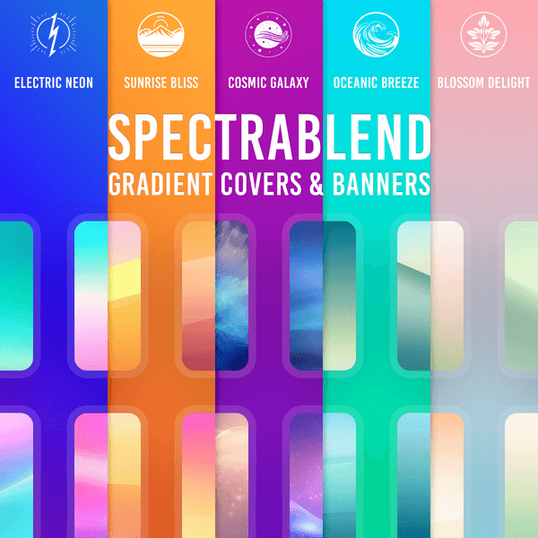 SpectraBlend: Captivating Notion Cover Images and Banners for Notion Templates, Social Media, and More!