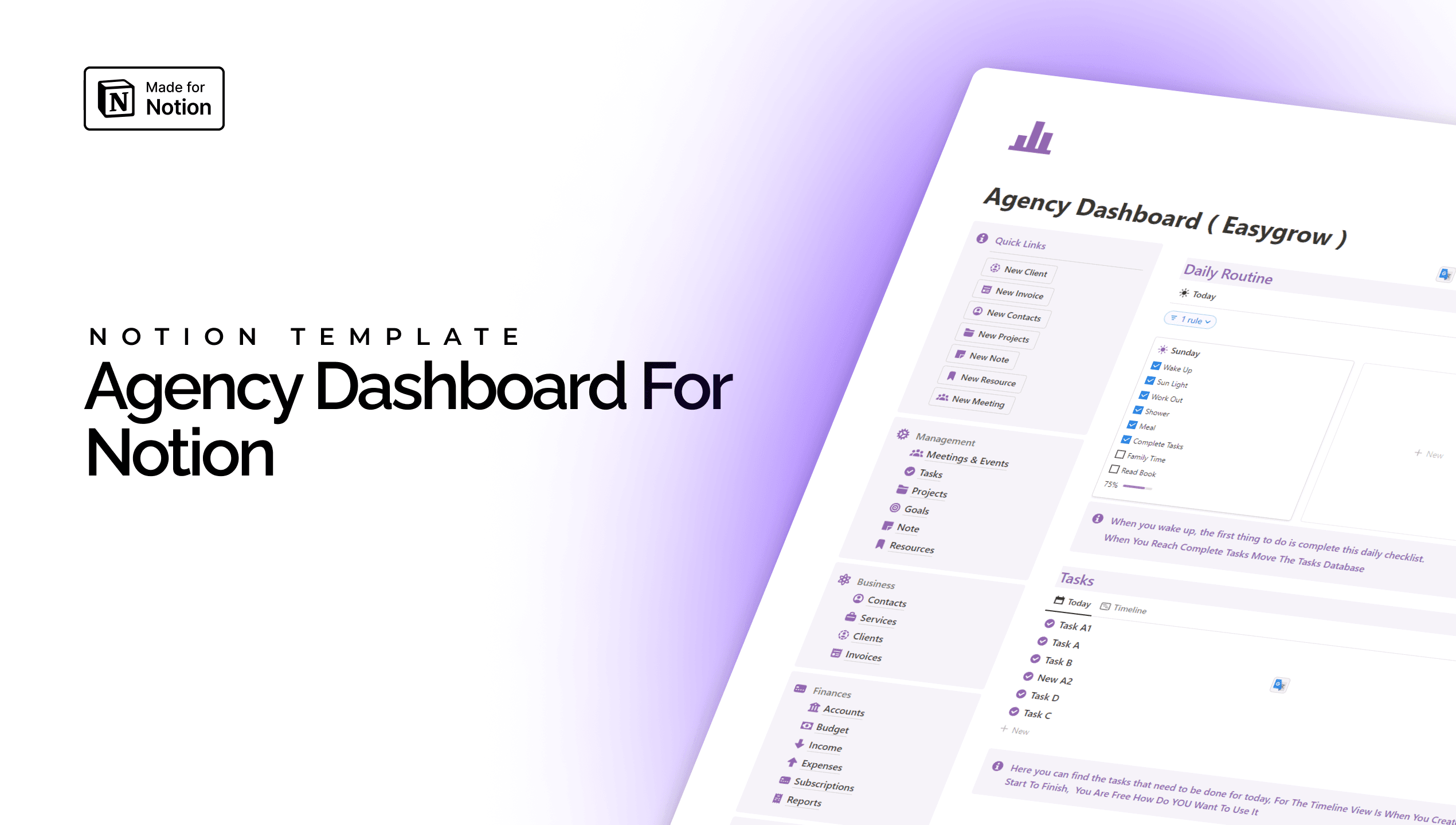 Agency Dashboard - Notion Template - image 1