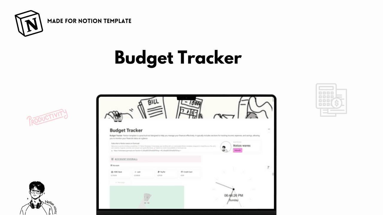 Budget Tracker Notion template - image 1