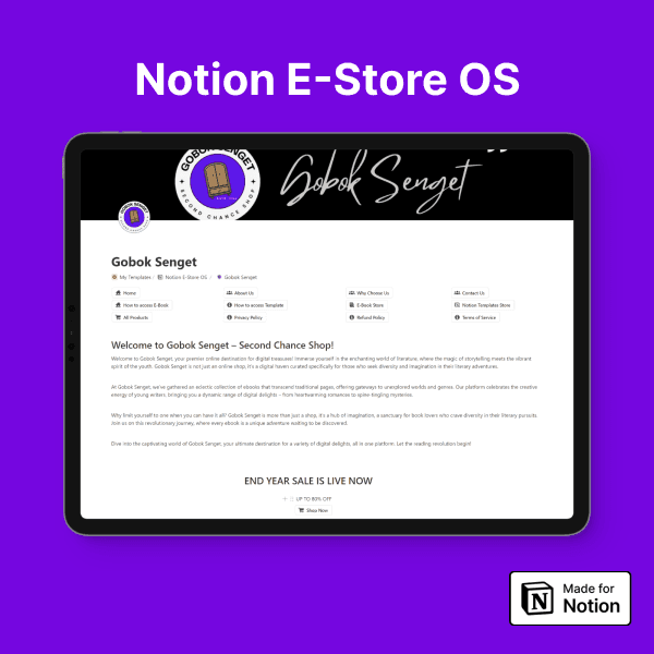 Notion E-Store OS