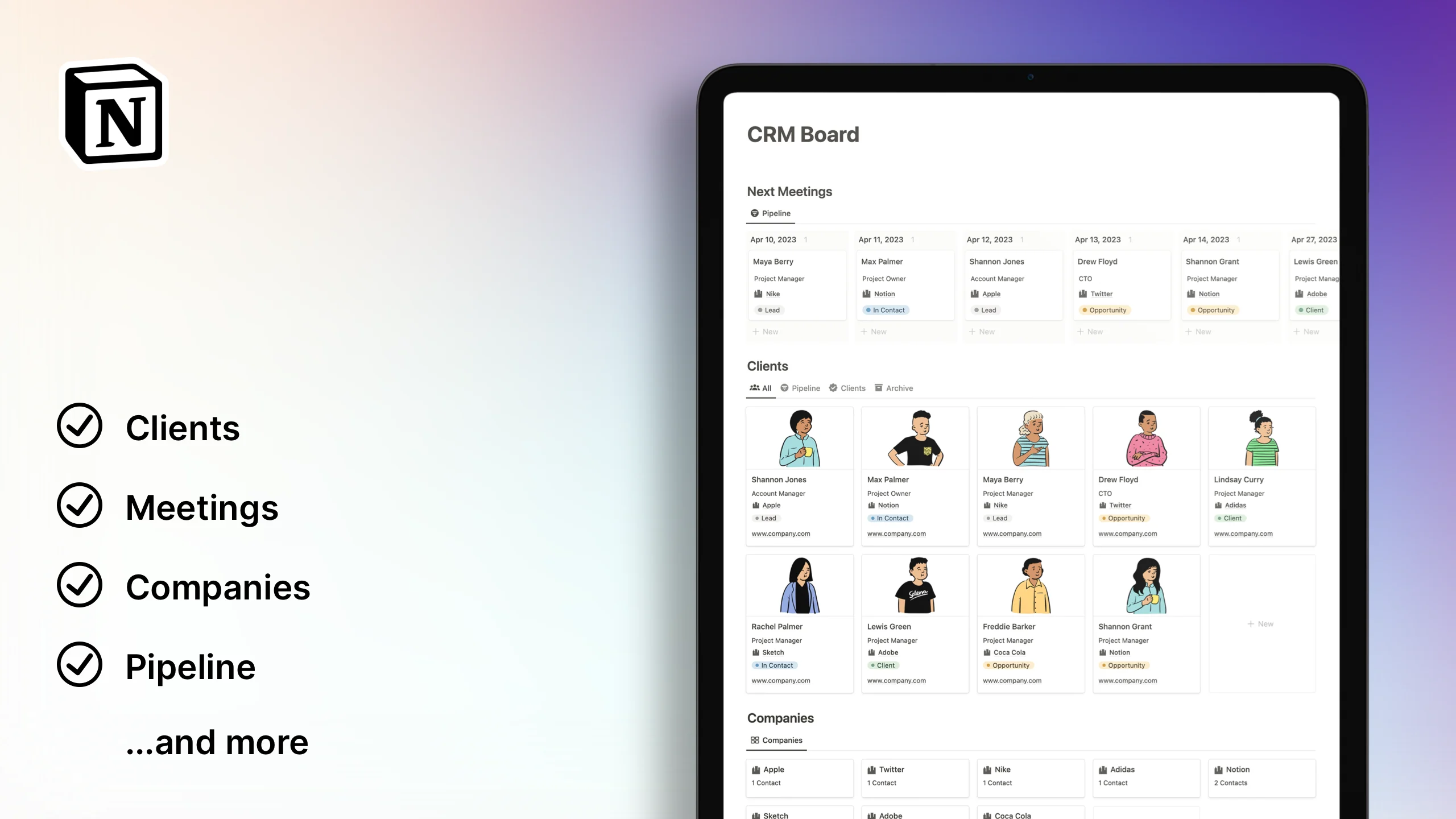 Notion CRM Board for Free - image 2