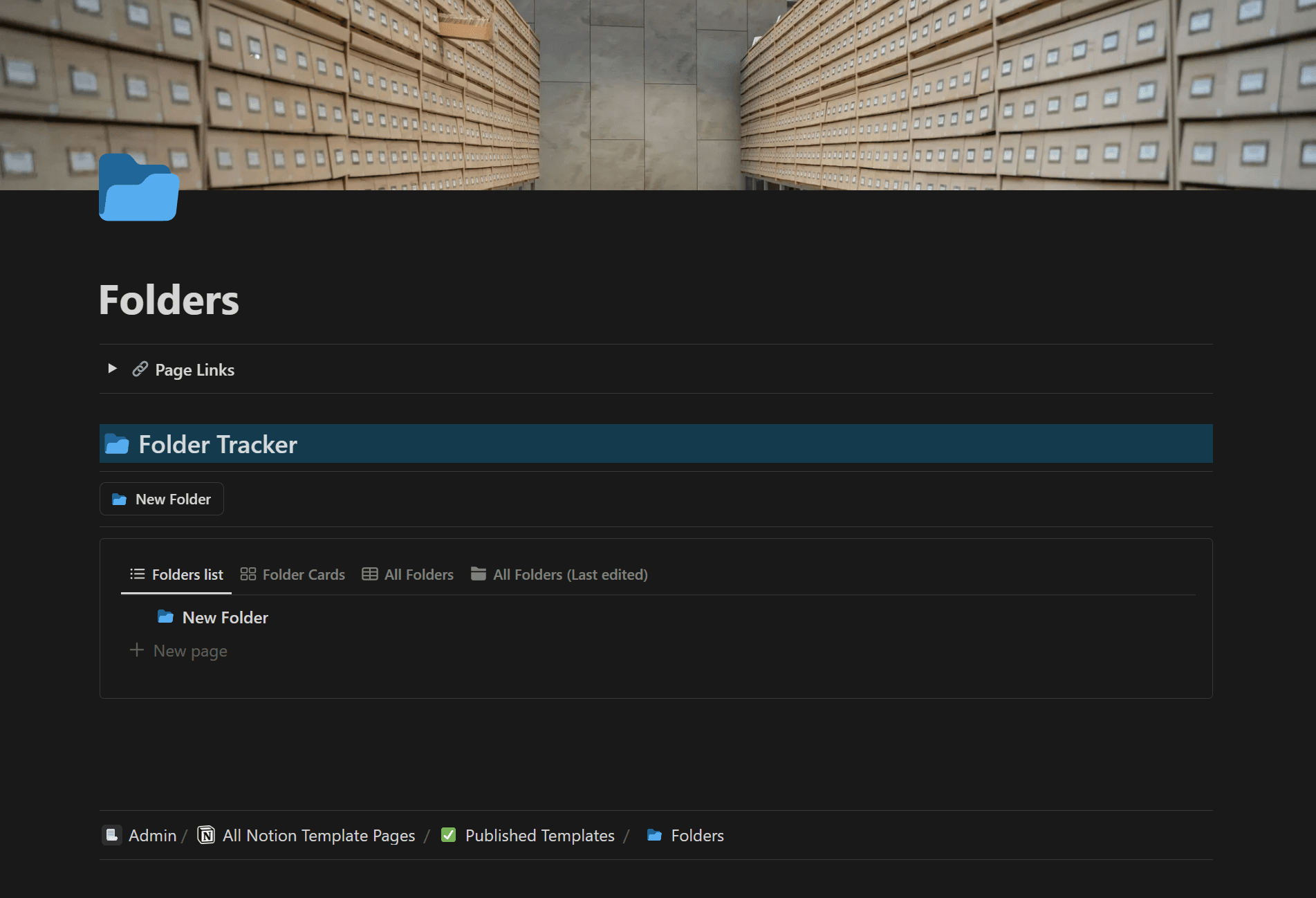 📂 Folders - Notion Organizing