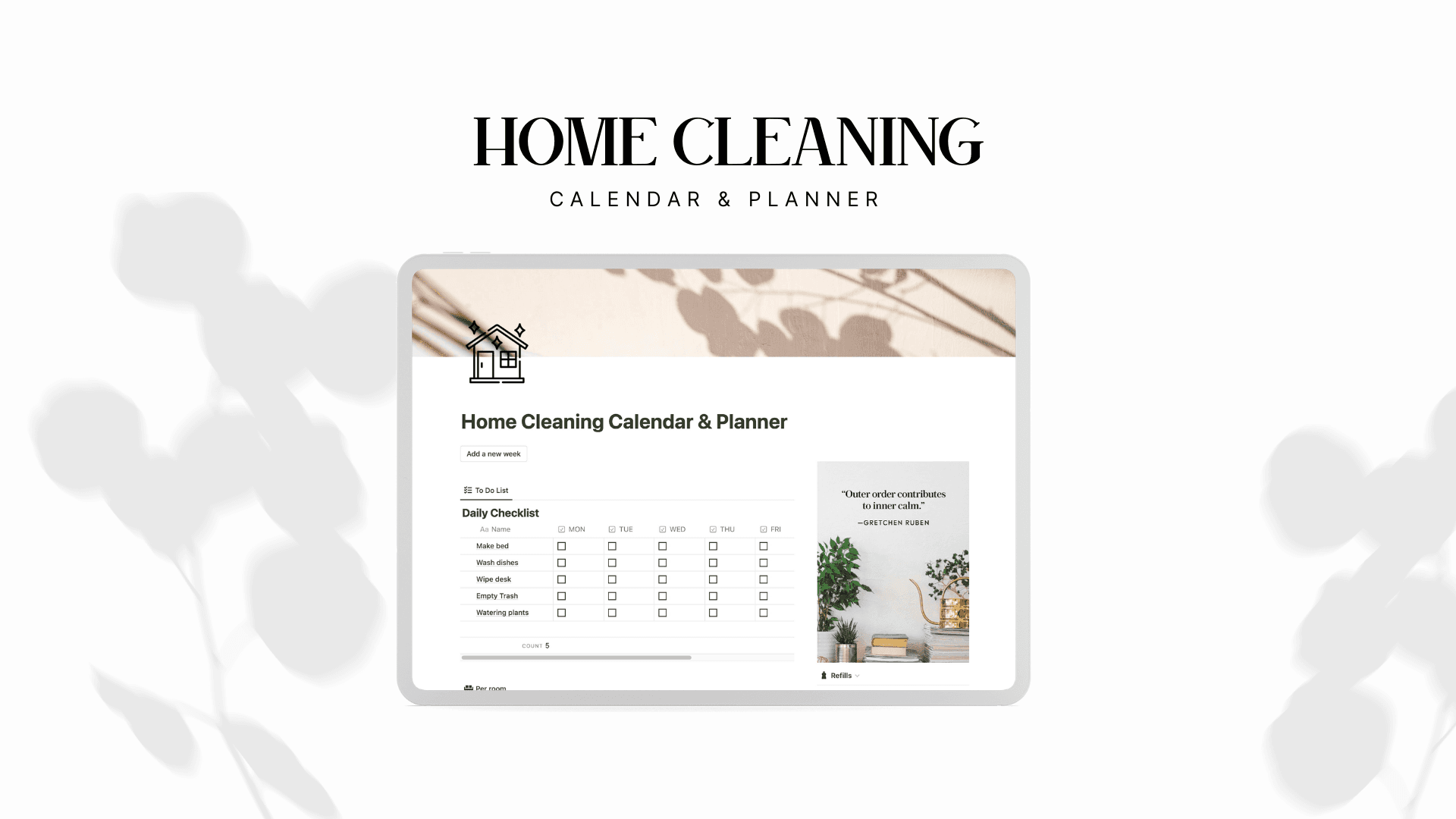 Home Cleaning Calendar & Planner 🫧 - image 1