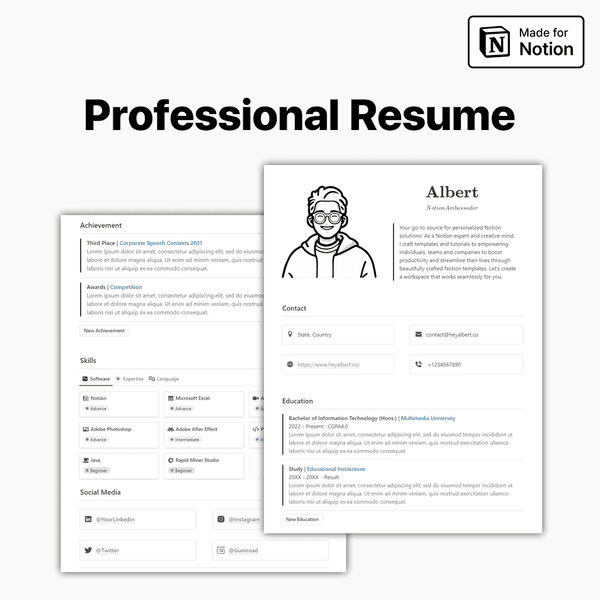 Professional Resume