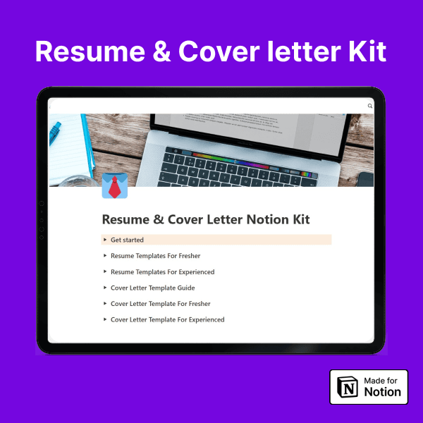 Resume & Cover Letter Notion Kit