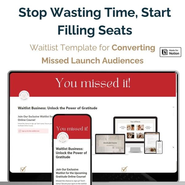 Notion Waitlist Template