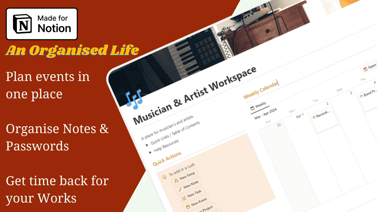 Musician & Artist Workspace - image 2