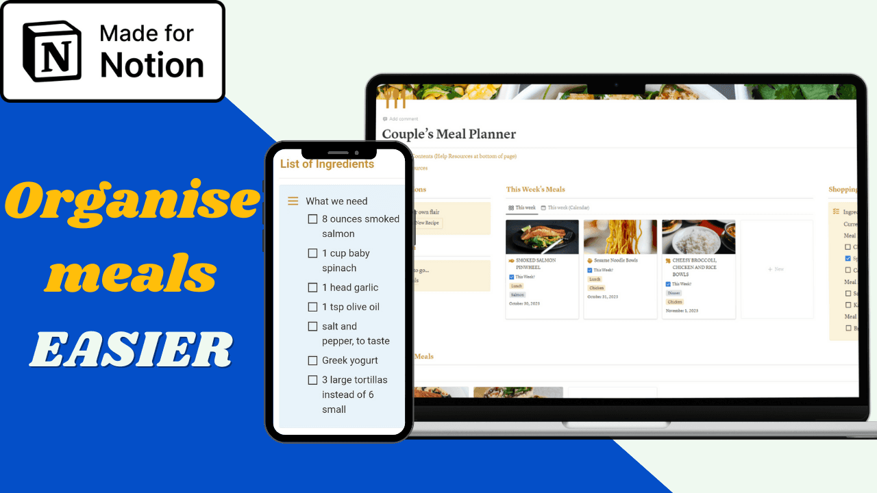 Couple's Meal Planner with Cookbook - image 1