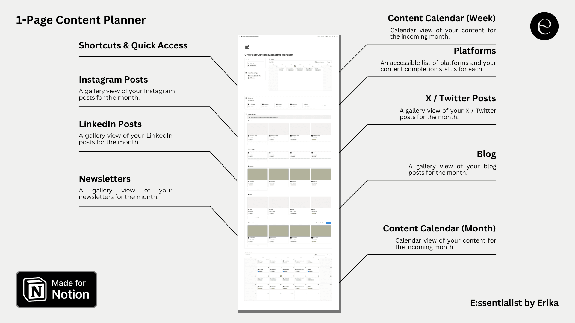 1-Page Content Planner - image 1